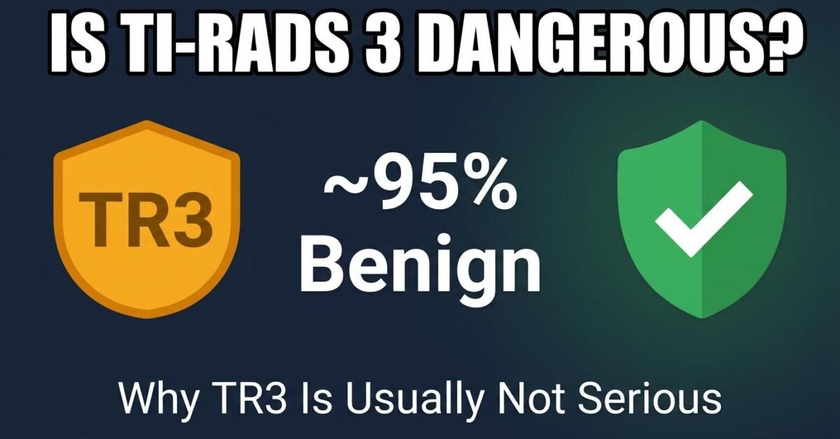 Is TI-RADS 3 dangerous showing 95 percent of TR3 thyroid nodules are benign