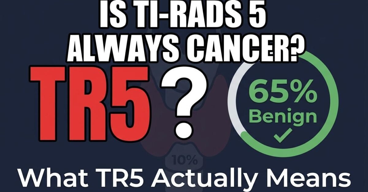 Is TI-RADS 5 always cancer showing 65 percent of TR5 nodules are benign