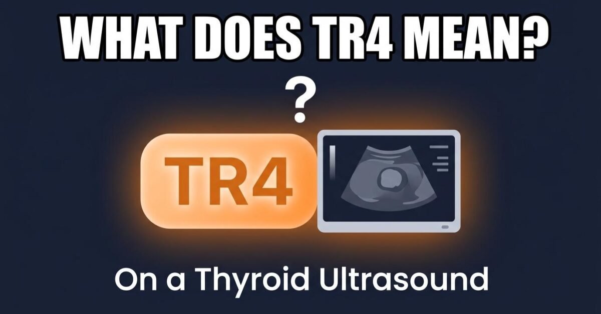 What does TR4 mean on a thyroid ultrasound moderately suspicious thyroid nodule explained